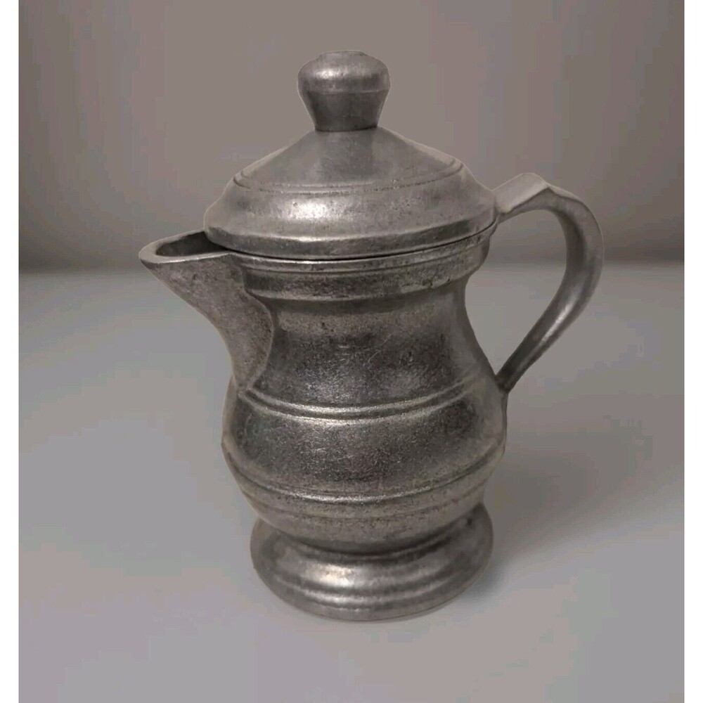 VINTAGE PEWTER METAL CREAMER